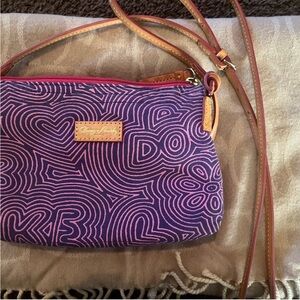 Dooney & Bourke Purple Heart Patterned Crossbody